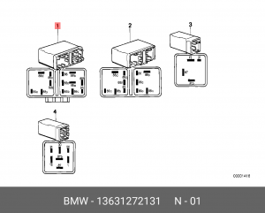 Реле 13 63 1 272 131 BMW