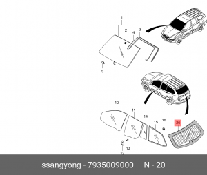 Деталь 7935009000 SSANG YONG