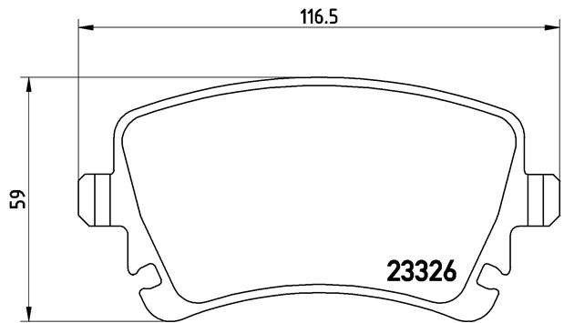 Комплект тормозных колодок, диско P85064 BREMBO