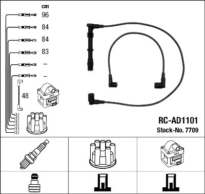 Ккомплект проводов зажигания RCAD1101 NGK NTK