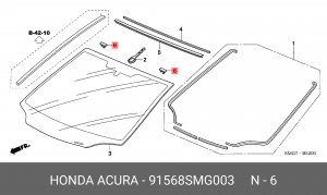 Деталь 91568SMG003 HONDA