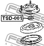 Шайба опоры амортизатора подвески TSD-001 FEBEST