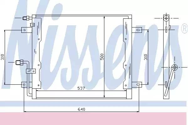 Конденсатор, кондиционер 94335 NISSENS