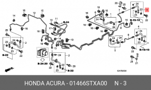 Шланг тормозной 01466STXA00 HONDA