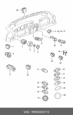 Паяное соединение 99965243712 PORSCHE