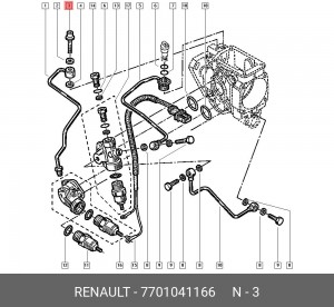 Болт 7701041166 RENAULT