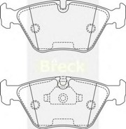 Комплект тормозных колодок, диско 2167600 BRECK