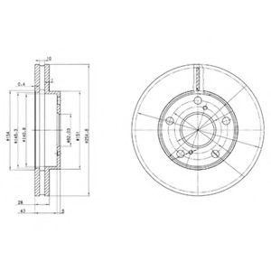 Тормозной диск BG3177 DELPHI