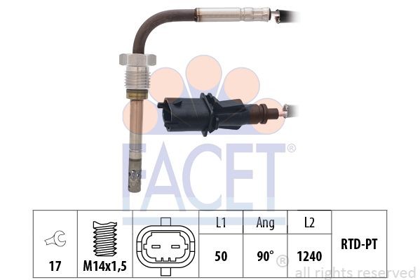 Ккомплект проводов зажигания 48555 FACET