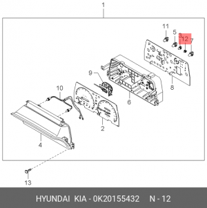 Деталь 0K20155432 HYUNDAI KIA