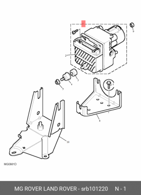 Гидроагрегат, тормозная система SRB101220 MG ROVER LAND ROVER