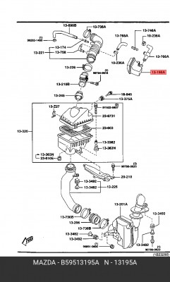Деталь B595-13-195A MAZDA