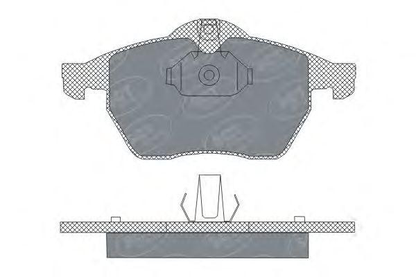 Комплект тормозных колодок, диско SP303 SCT