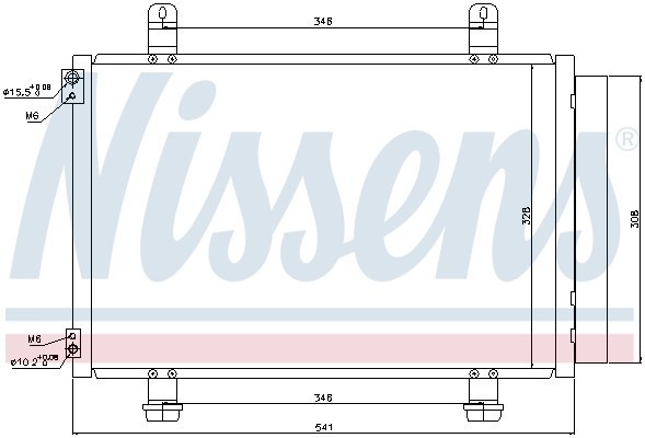 Конденсатор, кондиционер 940079 NISSENS