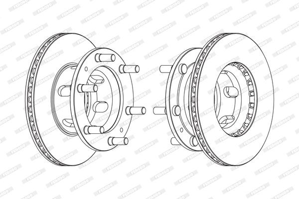 Тормозной диск FCR108A FERODO