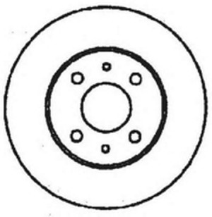 Тормозной диск 561329B BENDIX JURID