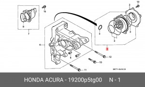 Водяной насос 19200P5TG00 HONDA