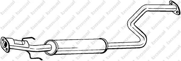 Средний глушитель выхлопных газов 283-193 BOSAL