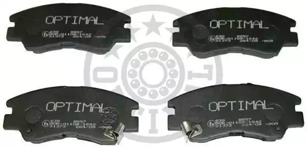 Комплект тормозных колодок, диско 9557 OPTIMAL