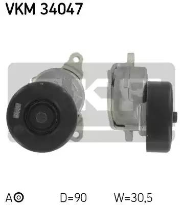 Натяжной ролик, поликлиновой  ремень VKM34047 SKF