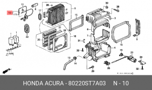 Расширительный клапан, кондиционер 80220ST7A03 HONDA