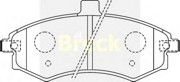 Комплект тормозных колодок, диско 2403100C BRECK