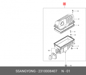 Деталь 2310008407 SSANG YONG