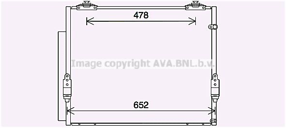 Радиатор охлаждения ДВС TO2112 AVA