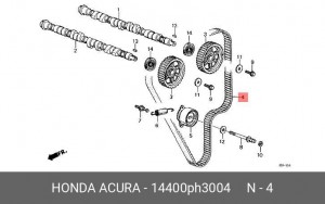 Ремень ГРМ 14400PH3004 HONDA