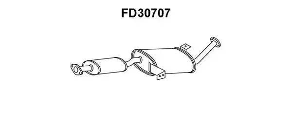 Предглушитель выхлопных газов FD30707 VENEPORTE