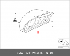 Комбинация приборов 62 11 6 985 656 BMW