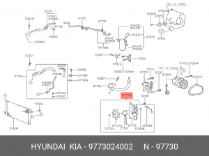 Вентилятор, охлаждение двигателя 9773024002 HYUNDAI KIA