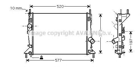 Радиатор охлаждения ДВС FD2368 AVA