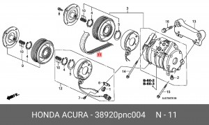 Ремень приводной 38920-PNC-004 HONDA