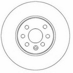 Тормозной диск 562278B BENDIX JURID