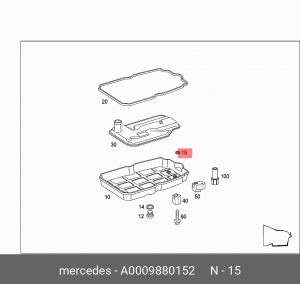Деталь A 000 988 01 52 MERCEDES BENZ