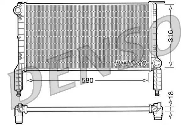 Радиатор, охлаждение двигател DRM09063 DENSO
