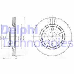 Тормозной диск BG3198 DELPHI