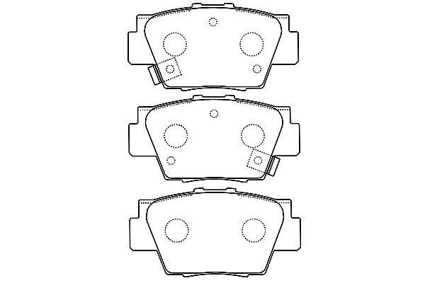 Комплект тормозных колодок, диско BP-2040 KAVO PARTS
