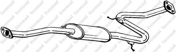 Средний глушитель выхлопных газов 283521 BOSAL