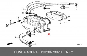 Прокладка, крышка головки цилиндра 12328679020 HONDA