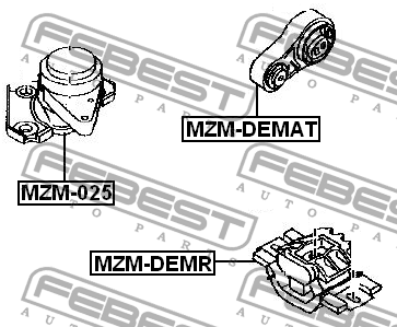 Подушка двигателя MZM-DEMAT FEBEST