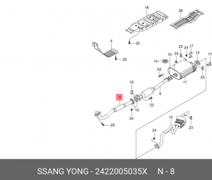 Деталь 2422005035X SSANG YONG