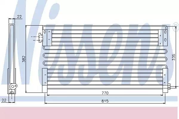 Конденсатор, кондиционер 94403 NISSENS
