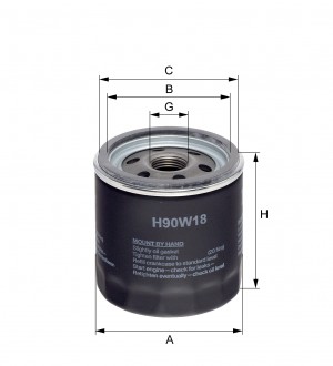 Масляный фильтр H90W18 HENGST