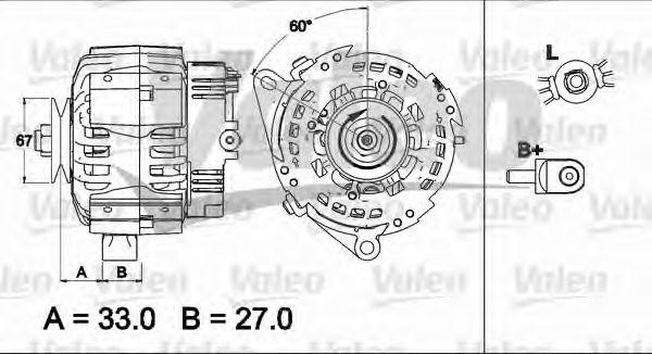 Генератор 437505 VALEO PHC
