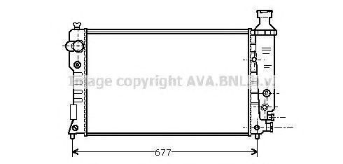 Радиатор охлаждения ДВС PE2126 AVA