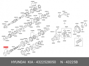 Подшипник КПП 4322528050 HYUNDAI KIA