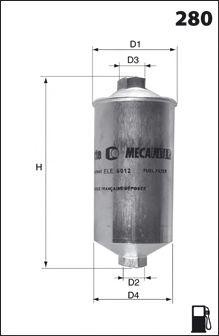 Топливный фильтр ELE3569 MECAFILTER