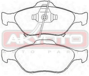 Колодки тормозные дисковые AKD-1839 AKYOTO